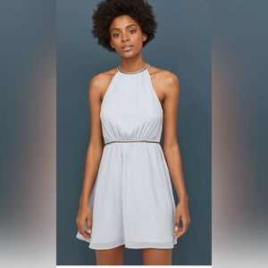 💙💙NWT-H&M Turquoise Blue Bead-Embroidered Dress SZ 4💙💙